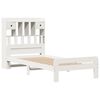 vidaXL Bookcase Bed without Mattress White 75x190 cm Small Single Solid Wood Pine