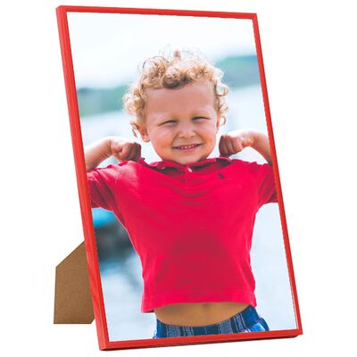 vidaXL Photo Frames Collage 3 pcs for Wall or Table Red 18x24 cm MDF