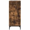 vidaXL Bathroom Cabinet with Drawer Smoked Oak 39.5 x 36 x 88 cm