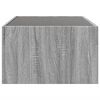 vidaXL Coffee Table with Infinity LED Grey Sonoma 90x50x30 cm