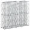 vidaXL Gabion Raised Bed 2 pcs Silver 170 x 50 x 150 cm