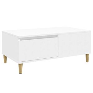vidaXL Coffee Table White 90x50x36,5 cm Engineered Wood