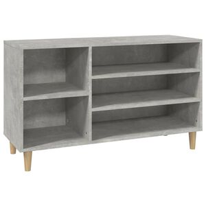 vidaXL Shoe Cabinet Concrete Grey 102x36x60 cm Engineered Wood