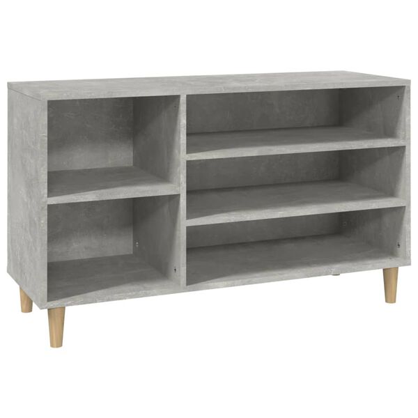 vidaXL Shoe Cabinet Concrete Grey 102x36x60 cm Engineered Wood