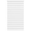 vidaXL Zebra Blind White 130x200 cm Fabric Width 125.9 cm Polyester