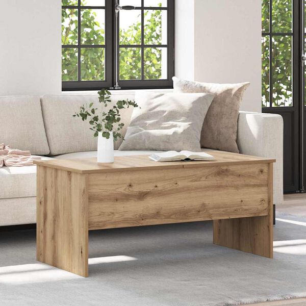 vidaXL Coffee Table Artisan Oak 102 x 50.5 x 46.5 cm Engineered Wood