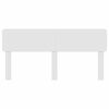 vidaXL Headboard Gloss White 200 cm Engineered wood