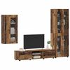vidaXL TV Cabinet Set with Drawer FLORIN Old Wood Engineered Wood
