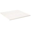 vidaXL Table Top White 90x90x2.5 cm Solid Wood Pine Square