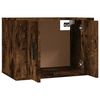 vidaXL 3 Piece TV Cabinet Set Smoked Oak Engineered Wood