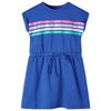 vidaXL Kids'Dress with Drawstring Cobalt Blue 128