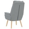 vidaXL Armchair Light Grey 69 x 74 x 93 cm Sherpa Fabric