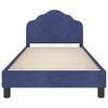 vidaXL Children's Bed Frame with Headboard Police Blue 90 x 200 cm