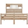 vidaXL Bookcase Bed without Mattress 135x190 cm Double Solid Wood Pine