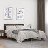 vidaXL Bed Frame without Mattress Brown Oak 140x190 cm