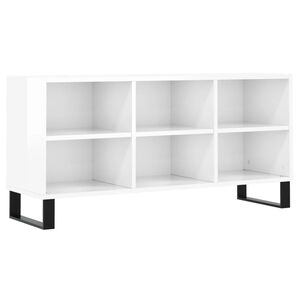 vidaXL TV Cabinet High Gloss White 103.5x30x50 cm Engineered Wood
