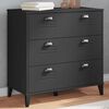 vidaXL Drawer Cabinet VIKEN Black Engineered Wood