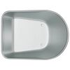 vidaXL Wheelbarrow Tray Replacement Silver 90 x 63 x 28 cm Steel