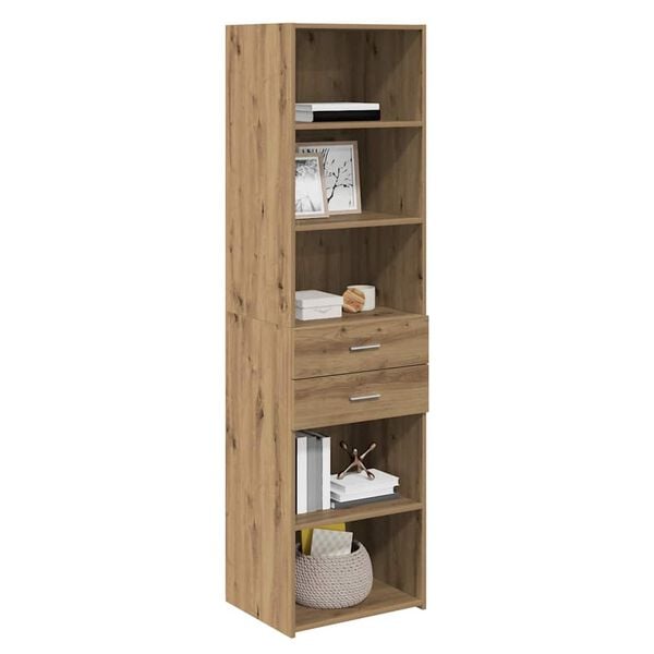vidaXL Highboard Artisan Oak 50 x 42.5 x 185 cm Engineered Wood