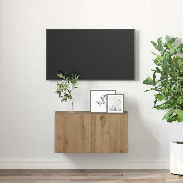 vidaXL TV Cabinet Set Brown 60 x 30 x 30 cm Engineered Wood