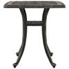 vidaXL Garden Table Bronze 53x53x53 cm Cast Aluminium