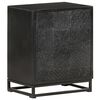 vidaXL Bedside Cabinet Black 40x30x50 cm Solid Acacia and Mango Wood