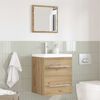vidaXL Bathroom Furniture Set with Drawer Brown 41 x 38.5 x 48 cm