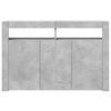 vidaXL Sideboard with LED Lights Concrete Grey 115.5x30x75 cm