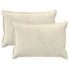 vidaXL Cushion Cover 2 pcs HOUTEN Cream 50 x 80 cm Microfiber Fleece