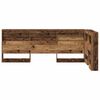 vidaXL Storage Headboard with Shelf Old Wood 80 cm Engineered Wood