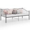 vidaXL Sofa Bed Frame without Mattress Black Metal 90x200 cm