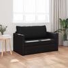 vidaXL Folding Sofa Bed Black 124 x 71 x 78 cm PVC