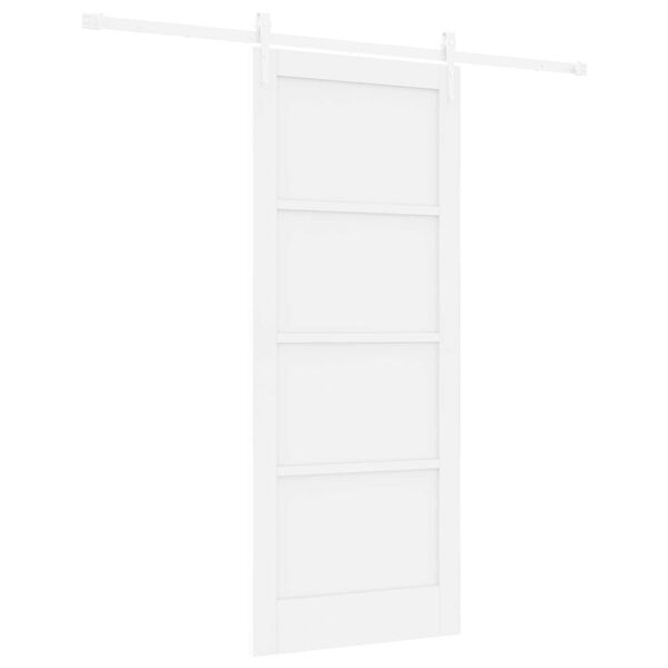 vidaXL Sliding Door ORKDAL White 83 x 202 cm Solid Pine Wood
