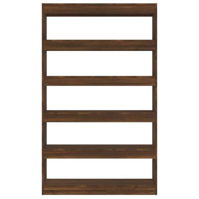 vidaXL Book Cabinet/Room Divider Brown Oak 100x30x166 cm
