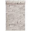 vidaXL Wallpaper 3D Stone Look Cream 10x0.53 m Non-woven
