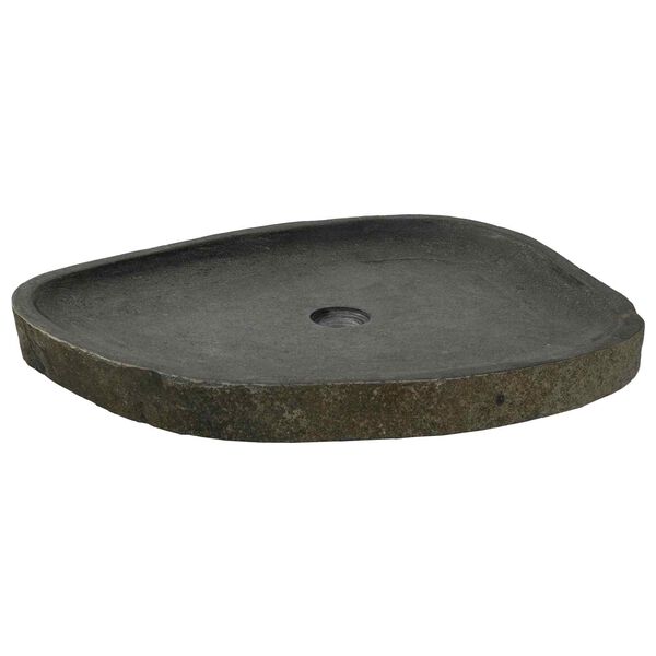 vidaXL Basin Light grey (46-52) x (35-40) x 15 cm River stone