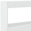 vidaXL Headboard Cabinet with LED White 200x17x102 cm