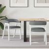 vidaXL Dining Chairs 2 pcs White 54 x 57 x 73 cm Solid Rubber Wood