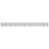 vidaXL Wire Mesh Fence with Flange Green 1.4x25 m