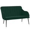 vidaXL Bench Dark Green 110x76x80 cm Velvet
