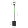 vidaXL Garden Digging Spade D Grip Steel