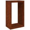 vidaXL Firewood Rack 60x40x100 cm Weathering Steel