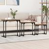 vidaXL Nesting Coffee Table 3 pcs Old wood 50.5 x 35 x 53 cm