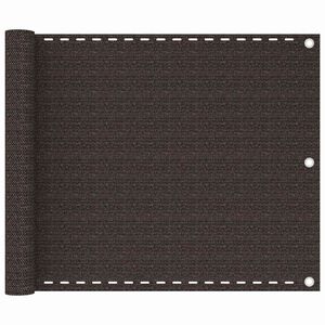 vidaXL Balcony Screen Brown 75x300 cm HDPE