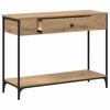 vidaXL Console Table Artisan Oak 100 x 34.5 x 75 cm Engineered wood
