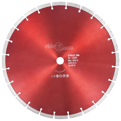 vidaXL Diamond Cutting Disc Steel 350 mm