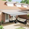 vidaXL Awning with Anthracite 4.5 x 3.5 m Metal