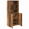 vidaXL Highboard Old Wood 80 x 42.5 x 185 cm Engineered Wood