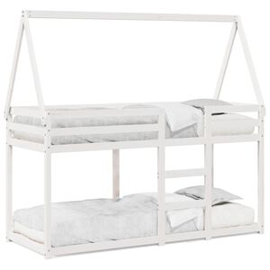 vidaXL Bunk Bed without Mattress White 80x200 cm Solid Wood Pine