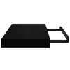vidaXL Floating Wall Shelf High Gloss Black 40x23x3.8 cm MDF